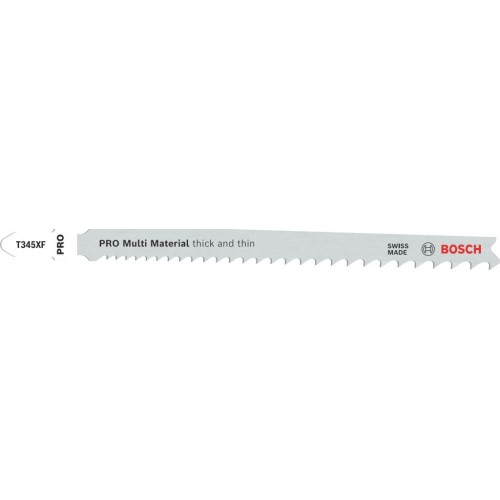 BOSCH List do priamočiarej píly PRO Multi Material thick and thin T345XF, 132 mm, 3 ks