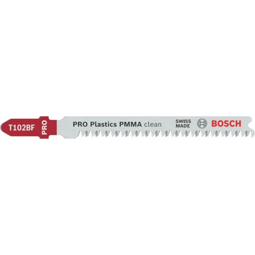 BOSCH List do priamočiarej píly PRO Plastics PMMA clean T102BF 92 mm, 3 ks 2608636780