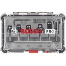 BOSCH Sada frézovacích bitov, zarovnávanie a zaobľovanie, 1/4" driek 2607017470