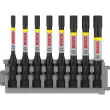 BOSCH Bit PRO Torx Impact, T15, T20 (x2), T25 (x2), T30 (x2), T40, 55 mm, 8 ks 2608522329