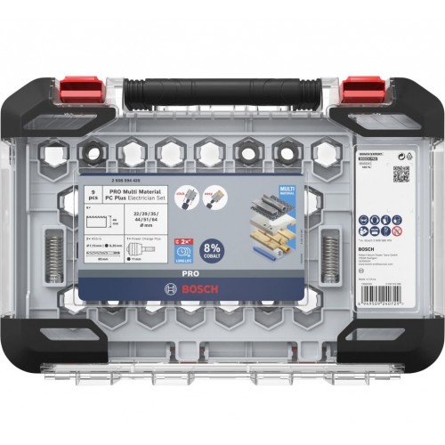 BOSCH Sada dieroviek PRO Multi Material PC Plus, 9 ks 2608594428