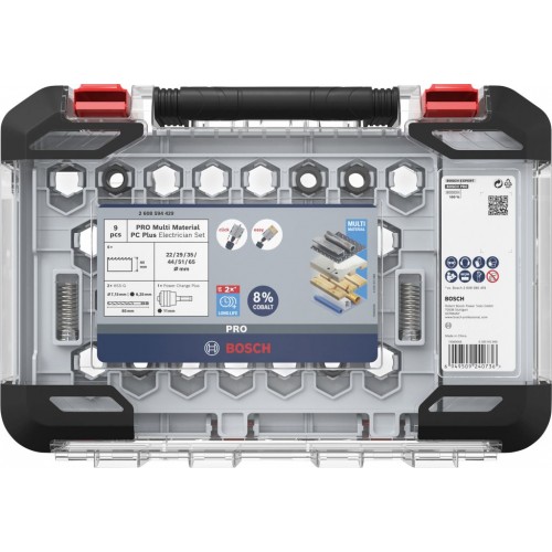 BOSCH Sada dieroviek PRO Multi Material PC Plus, 9 ks 2608594429