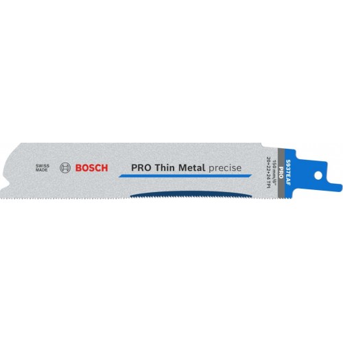 BOSCH Pílový list PRO Thin Metal precise S 937 EAF, 1,1 x 25 x 150 mm, 5 ks 2608658988