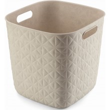 CURVER SOFTEX 15L Košík kocka 27,9 x 27,9 x 26,9 cm, béžový 00573-Z67