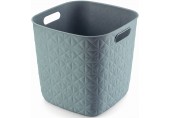 CURVER SOFTEX 15L Košík kocka 27,9 x 27,9 x 26,9 cm, modrý 00573-Z69