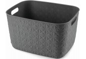 CURVER SOFTEX L 19L Košík 37,9 x 29,2 x 22,1 cm, tmavo sivý 00574-Z68