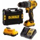 DeWALT DCD706D2 Aku bezuhlíková príklepová vŕtačka XR (57Nm/12V/2x2,0Ah) kufor Tstak