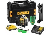 DeWALT DCE089D1G Aku krížový laser 3x360 ° zelený lúč (1x2,0Ah/10,8V 30/60m)