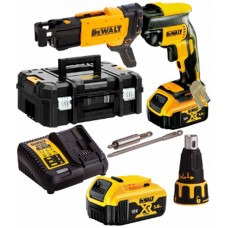 DeWALT DCF620P2K Aku skrutkovač na sadrokartón (2x5,0Ah/18V) +DCF6202 zásobník na skrutky