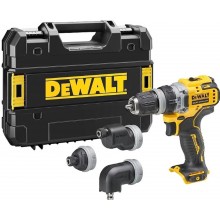 DeWALT DCD703NT Aku vŕtačka s mulifunkčnou hlavou (57 Nm/12V/bez aku) kufor Tstak II