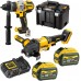 DeWALT DCK2016T2T Combo sada 2 DCD999 + DCG418 + (54V/2x6,0Ah/nabíjačka DCB115) T-stak box