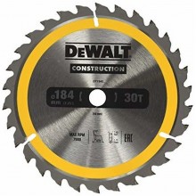 DeWALT DT1940 Pílový kotúč Construction 184 x 16 mm, 30 zubov, ATB 10°