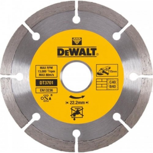 DeWALT DT3701 Diamantový kotúč na betón, tehly, 115x22,2mm