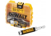 DeWALT DT71511 16-dielna súprava skrutkovacích bitov + magnetický nástavec,