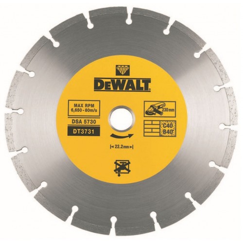 DeWALT DT3731 Diamantový kotúč so segmentovým obvodom, 230x22,2 mm