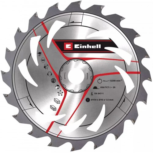 Einhell Pílový kotúč na drevo a PVC 150x16mm Z20 49583359