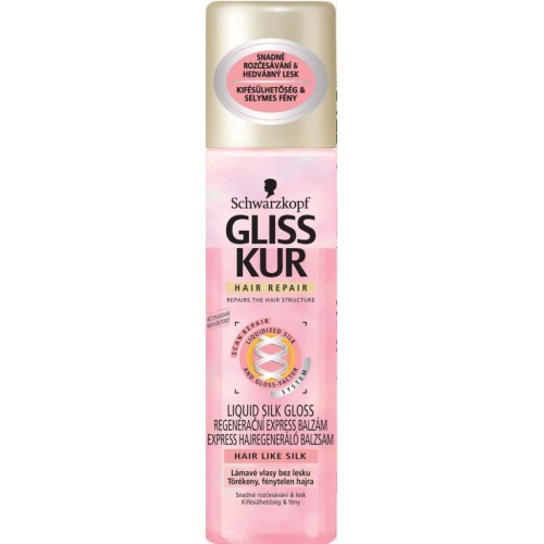 GLISS KUR Express Liquid silk regeneračný balzam 200 ml PO EXPIRÁCII