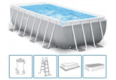 INTEX PRISM FRAME RECTANGULAR PREMIUM POOLS Bazén set 488 x 244 x 107 cm 26792GN