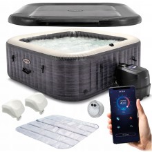 INTEX Pure Spa Greystone Deluxe Vírivka so systémom slanej vody 28452NP