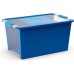 KIS BI BOX L 40L 55x35x28cm modrý/transparent