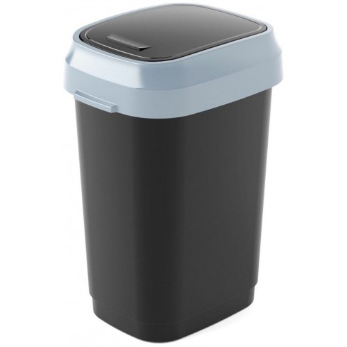 KIS DUAL SWING BIN S 10L odpadkový kôš 19x25x33cm čierny/sivý