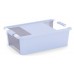 KIS BI BOX M 26L 55x35x19cm sv.modrá/transparent