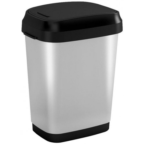 KIS DUAL SWING BIN STYLE M 25L Odpadkový kôš 26 x 37,5 x 48,5 cm steel