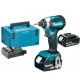 Makita DTD153RTJ Aku rázový uťahovák 1/4"Li -ion (2x5,0Ah/18V/170Nm) Makpac 2