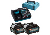 Makita 191V07-0 Súprava Li-ion XGT 40V 2xBL4020+1xDC40RA+Makpac