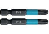 Makita B-63731 Torzná bit 1/4" Impact Black PH3, 50mm/2ks