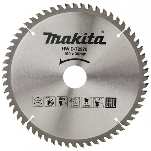 Makita D-72970 Pílový kotúč na hliník 190x30x60T TCT