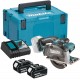 Makita DCS552RTJ Aku kotúčová píla na kov, 136mm, Li-ion LXT (2x5,0Ah /18V