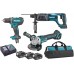 Makita DLX3078TX1 Aku sada DGA504+DHR241+DDF482 Li-ion LXT 18V