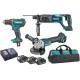 Makita DLX3078TX1 Aku sada DGA504+DHR241+DDF482 Li-ion LXT 18V (3x5,0Ah+DC18RC)