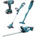 Makita DLX4093 Aku sada DHP453Z+DUR181Z+DCL180Z+DUH523Z Li-ion LXT 18V (2xBL1830B+DC18RC)