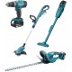 Makita DLX4093 Aku sada DHP453Z+DUR181Z+DCL180Z+DUH523Z Li-ion LXT 18V (2xBL1830B+DC18RC)