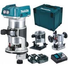 Makita DRT50RTJX2 Aku kombinovaná fréza s príslušenstvom Li-ion LXT 18V/5,0Ah, Makpac