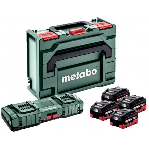 Metabo Sada 4x LiHD 10Ah + ASC 145 DUO + metaBOX 685143000