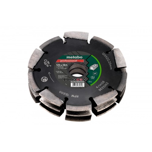 Metabo diamantový frézovací kotúč 3 radový 125x28,5X22,23 mm professional UP 628299000