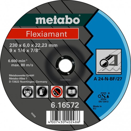 Metabo Flexiamant Rezný kotúč 125 x 6,0 x 22,23 oceľ, SF 27 616730000