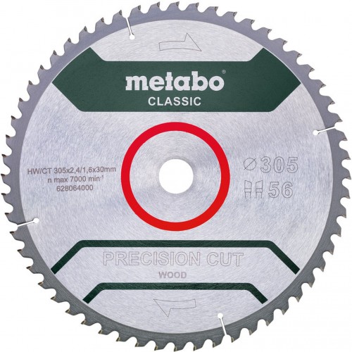 Metabo Pílový kotúč Precision Cut 305 x 30 mm, 56 zubov, na drevo 628064000