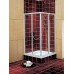 KOLO Akord štvorcový sprchový kút 80x80 cm posuvné dvere crepi / biela RKDK80202