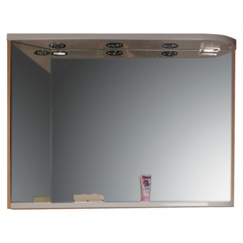 RAVAK Praktik M 780 L zrkadlo s poličkou, biela / biela X000000331