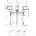 Hansgrohe Axor Urquiola Trojotvorová umývadlová artmatura s rozetami, chróm 11041000