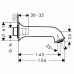 Hansgrohe TALIS C Vaňový výtok DN20, chróm 14148000