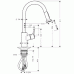 Hansgrohe TALIS S2 VARIARC Páková kuch. armatúra s vyťahov. spŕškou, vz. nerezu 14877800