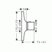 Hansgrohe AXOR Massaud Termostat pod omietku, chróm 18740000