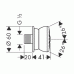 Hansgrohe Bodyvette Stop Bočné sprcha DN15, matný chróm 28467880