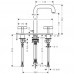 Hansgrohe Axor Citterio Tříotv. umýv. arm. s kríž. kohúty a krát. výtokom, chróm 39134000