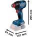 BOSCH GDX 18V-210 C PROFESSIONAL Akumulátorový rázový uťahovač 06019J0201